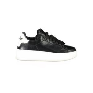 Gaelle Paris Platform Leather Sneakers Women Black